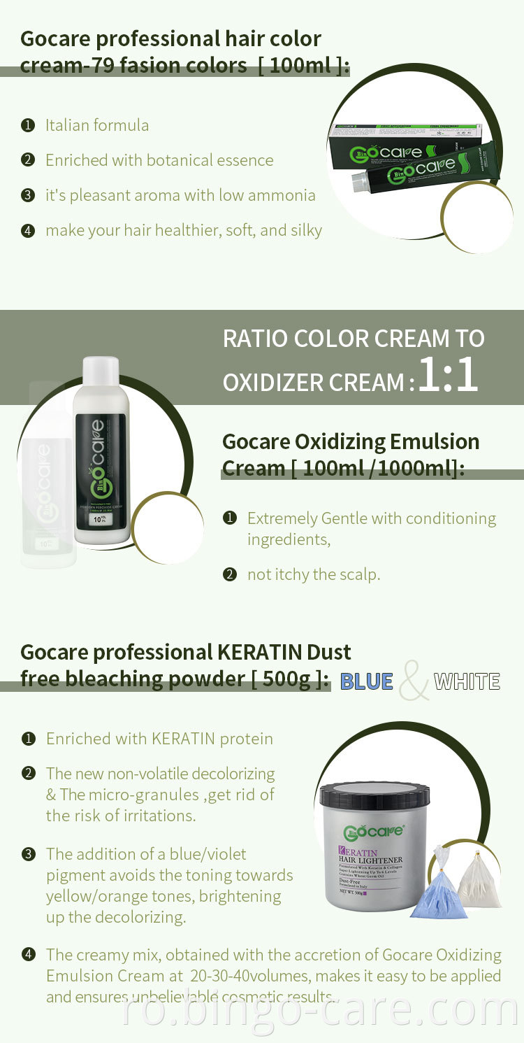 GOCARE Șampon răcoritor pentru curățare profundă umiditate Utilizare profesională în salon 400 ml/1000 ml